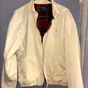 Polo By Ralph Lauren Men’s M Beige Khaki Tan Jacket Windbreaker